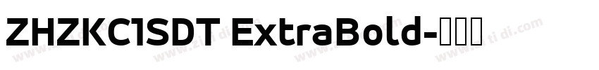 ZHZKC1SDT ExtraBold字体转换